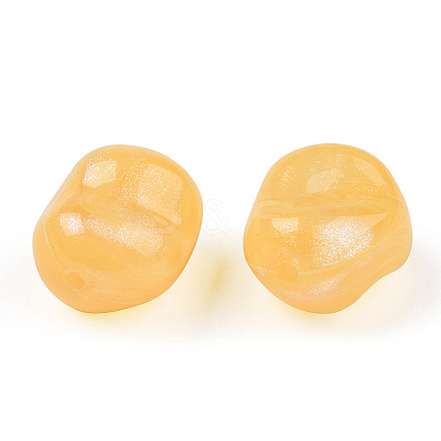 Opaque Acrylic Beads OACR-E015-08C-1