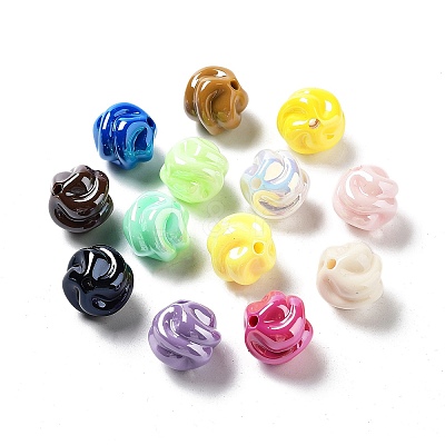 Opaque Acrylic Beads OACR-Z017-05C-1