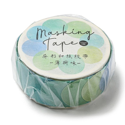 Round Adhesive Decorative Paper Tapes DIY-M052-01H-1