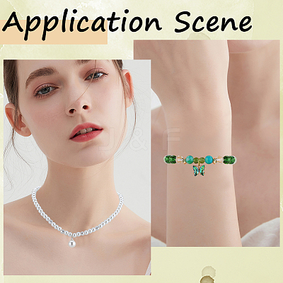 2 Boxs 2 Colors Round Elastic Crystal String EW-SC0001-02-1