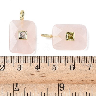 Natural Rose Quartz Pendants G-I391-03G-01-1
