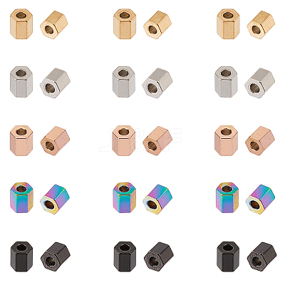 PVD Vacuum Plating 304 Stainless Steel Spacer Beads STAS-UN0010-14-1