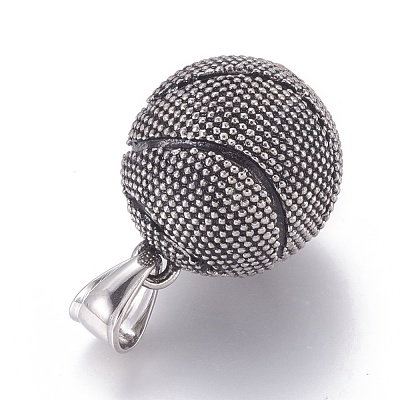 304 Stainless Steel Pendants STAS-G207-12B-1