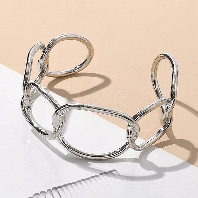 ElectrophoresisIron Cuff Bangles for Women BJEW-M057-06P-1