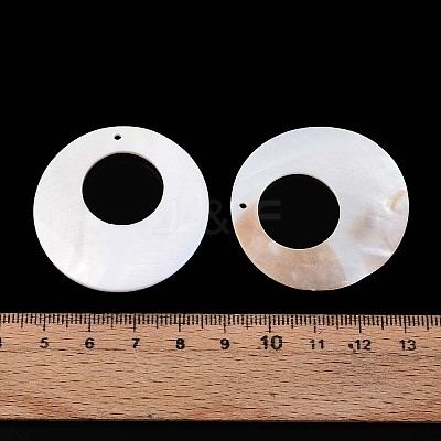 Natural Freshwater Shell Pendants SHEL-T020-45A-1