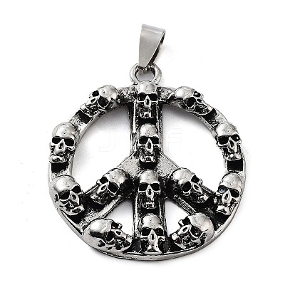 Tibetan Style Alloy Pendants TIBE-L012-040AS-03-1