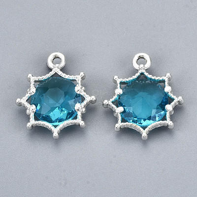Faceted Glass Pendants GLAA-S191-002K-S-NR-1