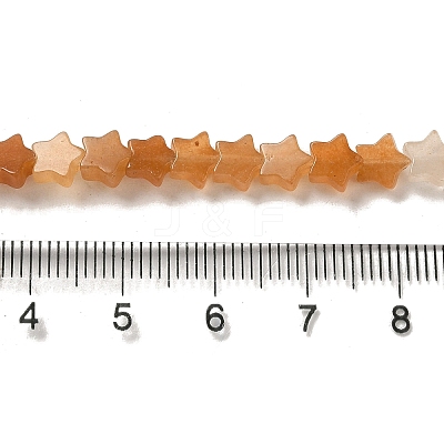 Natural Red Aventurine Beads Strands G-G085-B21-02-1