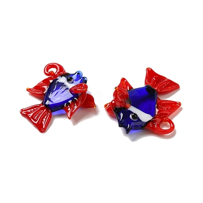 Handmade Lampwork Pendants LAMP-G162-01E-1