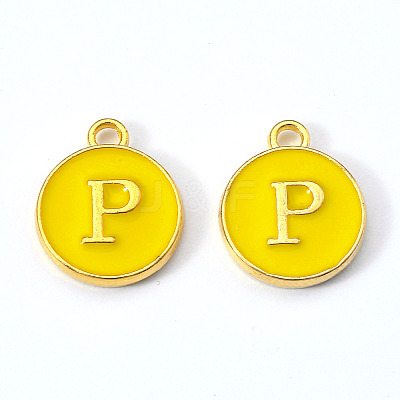 Golden Plated Alloy Enamel Charms LS-ENAM-S118-09P-1