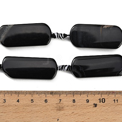 Dyed & Heated Natural Banded Agate Beads Strands GG-CBAB9C6-D02-01-1