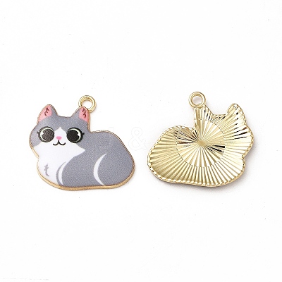 Alloy Enamel Pendants ENAM-M046-11G-B-1