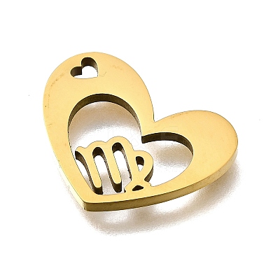 201 Stainless Steel Pendants STAS-A116-01G-06-1