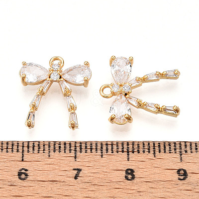Brass Micro Pave Cubic Zirconia Pendants KK-N261-93A-G-1