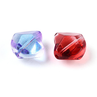 Baking Paint Transparent Glass Beads DGLA-N018-05-1