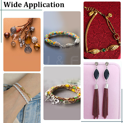 114Pcs 11 Styles Tibetan Style Alloy Cord Ends TIBE-PH0002-46-1