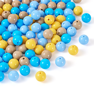 Opaque Acrylic Beads OACR-TAC0014-06J-1