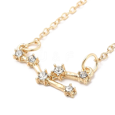 3Pcs Alloy Rhinestones Anklets AJEW-S083-01G-12-1