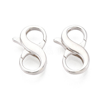 925 Sterling Silver Double Opening Lobster Claw Clasps STER-T008-73S-03-1