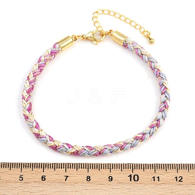 4MM Braided Nylon Cord Bracelets FIND-A057-01G-16-1
