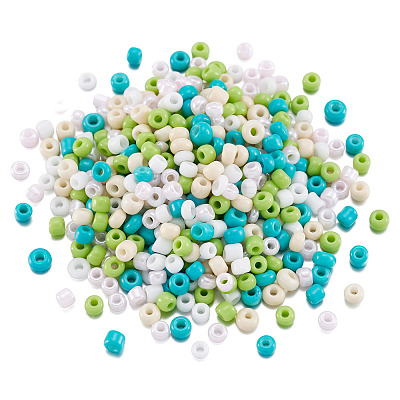 Opaque Glass Round Seed Beads GLAA-TAC0025-07A-03-1