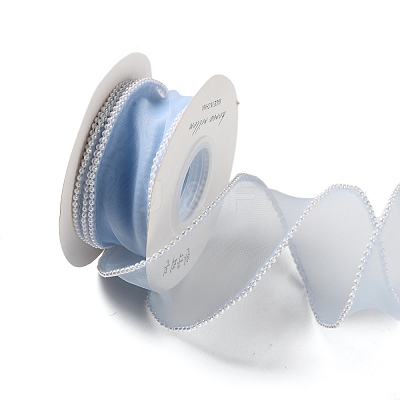 5 Yards ABS Pearl Edged Mesh Ribbon for Bowknot Making OCOR-B004-01A-05-1