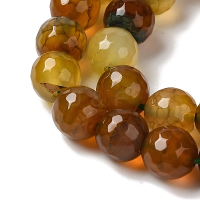 Dyed & Heated Natural Dragon Veins Agate Beads Strands G-P539-A01-26-1