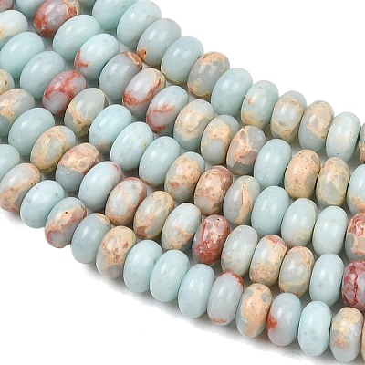 Synthetic Aqua Terra Jasper Beads Strands G-S366-102A-1