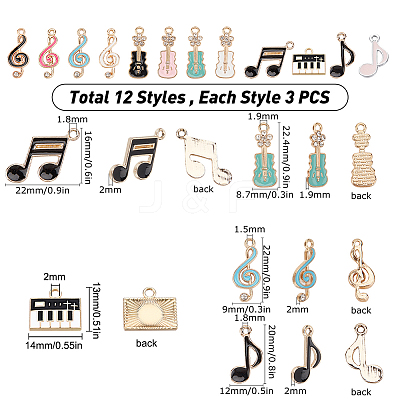 Alloy Enamel Pendants ENAM-SC0001-62-RS-1