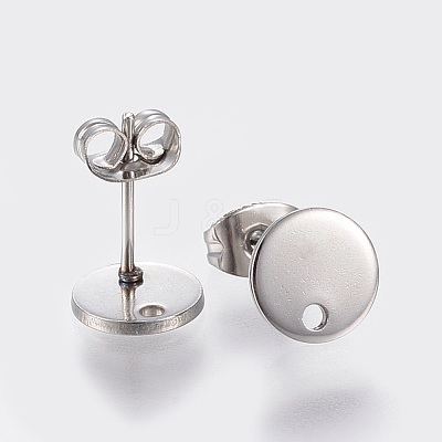 Non-Tarnish 304 Stainless Steel Stud Earring Findings STAS-K184-01-02P-1