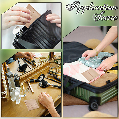 Square PU Leather Jewelry Flip Pouches with Random Color Lining PAAG-CL0001-02B-1