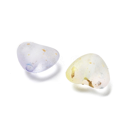 Frosted Transparent Acrylic Beads OACR-F013-01-1