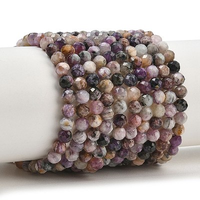 Natural Charoite Beads Strands GG-CBA1497-A01-4mm-1