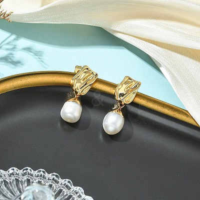 304 Stainless Steel Stud Dangle Earrings EJEW-JE07240-03-1