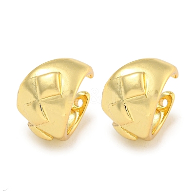 Brass Cuff Earrings EJEW-C104-114G-1