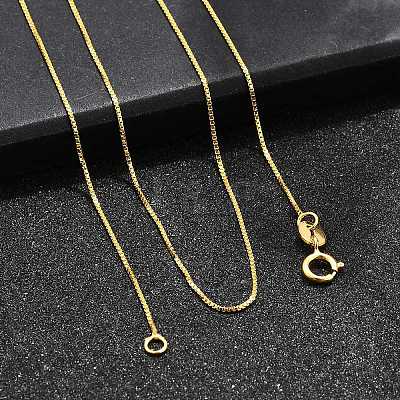 925 Sterling Silver Box Chain Necklaces STER-M086-03B-1