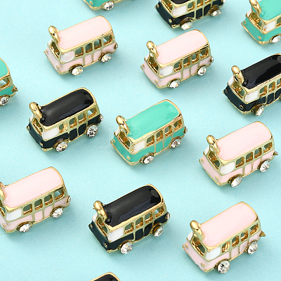 15Pcs 3 Colors Alloy Pendants ENAM-CJ0002-26-1