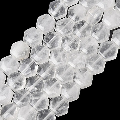 Natural Quartz Crystal Beads Strands G-G463-A13-8x9mm-1