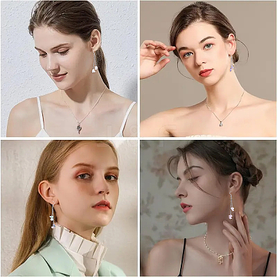 5Pair Brass Dangle Earring EJEW-YW00001-01-1