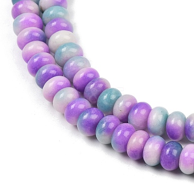 Dyed Natural White Jade Beads Strands G-G107-A29-01-1