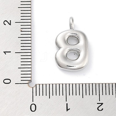 Rack Plating Brass Balloon Letter Pendants X-KK-C050-01P-B-1