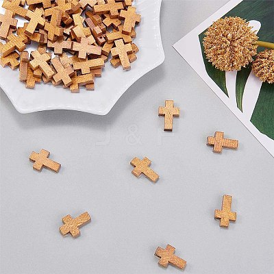 200Pcs Wood Pendants WOOD-SC0001-36D-1