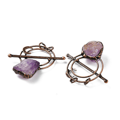 Natural Lavender Amethyst Big Pendants G-A227-08A-R-1