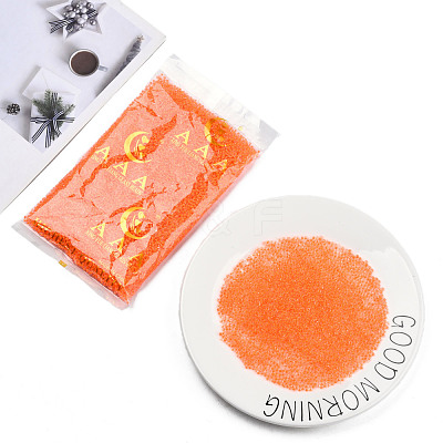 Glow in the Dark Luminous Transparent 8/0 Glass Seed Beads SEED-YWC0001-01C-1