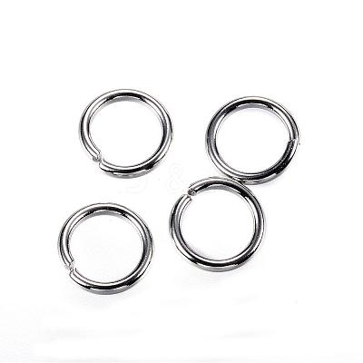 Tarnish Resistant 304 Stainless Steel Open Jump Rings STAS-D448-098P-7mm-1