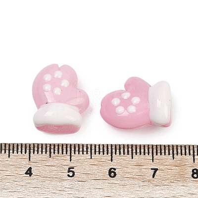 Baking Paint Glass Enamel Beads LAMP-R004-07G-1