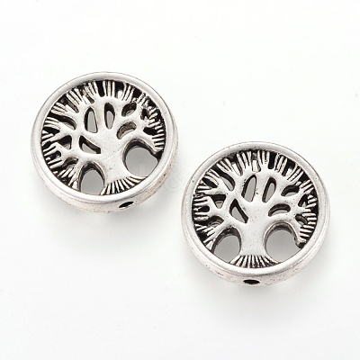 Tibetan Style Alloy Beads TIBEB-Q067-26AS-NR-1
