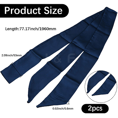 Skinny Polyester Hair Bands OHAR-WH20013-001F-1