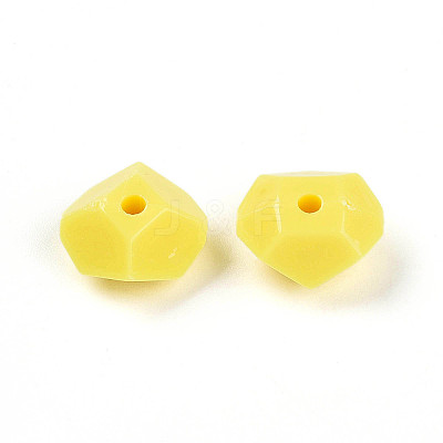 Opaque Acrylic Beads SACR-T017-38C-1