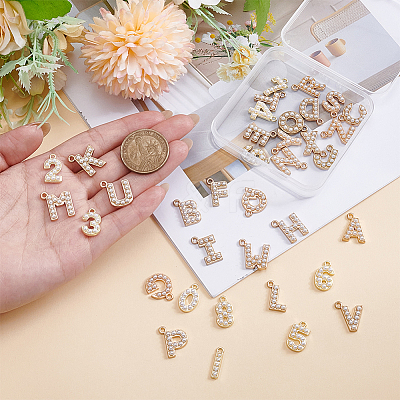 36Pcs 36 Styles Alloy Pendants ALRI-WR0001-01-1